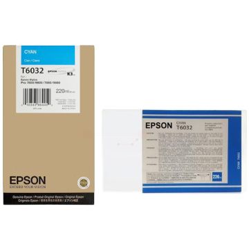 Cartouche d'origine - Epson C13T603200 / T6032 - cyan