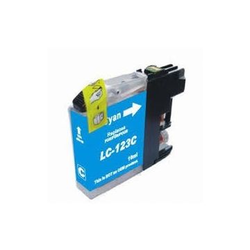 Cartouche compatible - Brother LC123C - cyan