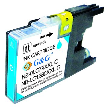 Cartouche compatible - Brother LC1280XLC - cyan