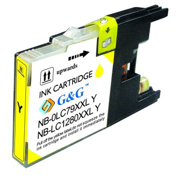 Cartouche compatible - Brother LC1280XLY - jaune