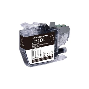 Cartouche compatible - Brother LC421XLBK - noire