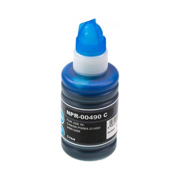 Bouteille d'encre compatible - Canon 0664C001 / GI-490 C - cyan