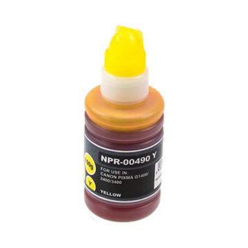 Bouteille d'encre compatible - Canon 0666C001 / GI-490 Y - jaune