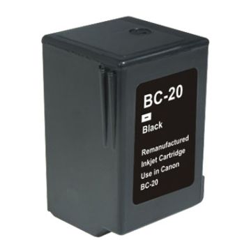 Cartouche compatible - Canon 0895A002 / BC-20 BK - noire