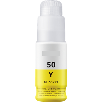 Bouteille d'encre compatible - Canon 3405C001 / GI-50 Y - jaune