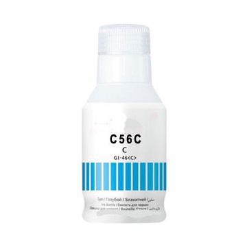 Bouteille d'encre compatible - Canon 4430C001 / GI-56 C - cyan