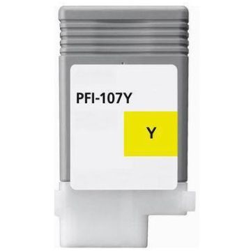 Cartouche compatible - Canon 6708B001 / PFI-107 Y - jaune