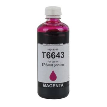 Bouteille d'encre compatible - Epson C13T664340 / 664 - magenta