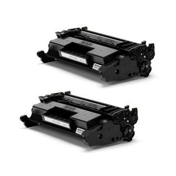 Toners compatibles - HP - 26X / CF226X - Pack x2  - noir