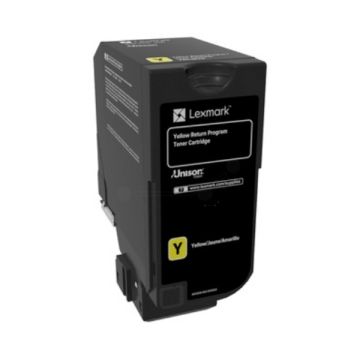 Toner compatible - Lexmark 74C2HY0 - jaune