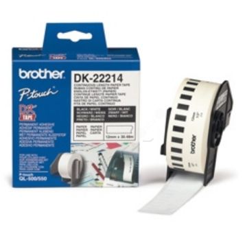 Ruban cassette d'origine - Brother DK22214 - blanc