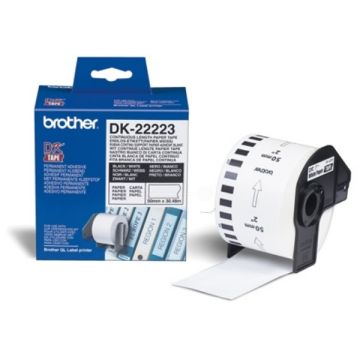 Ruban cassette d'origine - Brother DK22223 - blanc