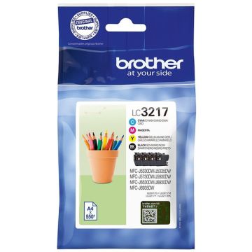 Cartouches d'origine - Brother LC3217VALDR - multipack 4 couleurs : noire, cyan, magenta, jaune