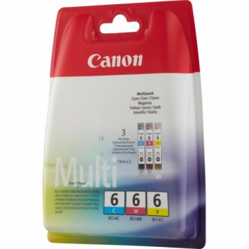 Cartouches d'origine - Canon 4706A022 / BCI-6 - multipack 3 couleurs : cyan, magenta, jaune