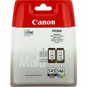 Cartouches d'origine - Canon 8287B005 / PG-545+CL-546 - multipack 2 couleurs : noire, multicouleur