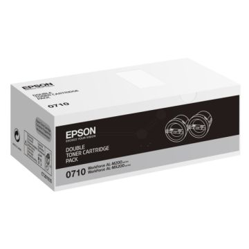 Toner d'origine - Epson C13S050710 / 0710 - noir - pack de 2