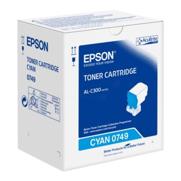 Toner d'origine - Epson C13S050749 / 0749 - cyan