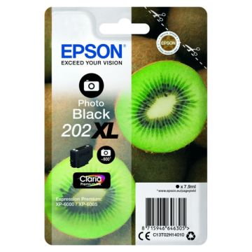 Cartouche d'origine - Epson C13T02H14010 / 202XL - noire