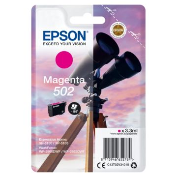 Cartouche d'origine - Epson C13T02V34010 / 502 - magenta