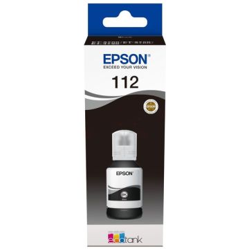 Bouteille d'encre d'origine - Epson C13T06C14A / 112 - noire