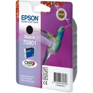 Cartouche d'origine - Epson C13T08014011 / T0801 - noire