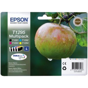 Cartouches d'origine - Epson C13T12954010 / T1295 - multipack 4 couleurs : noire, cyan, magenta, jaune