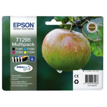 Cartouches d'origine - Epson C13T12954022 / T1295 - multipack 4 couleurs : noire, cyan, magenta, jaune