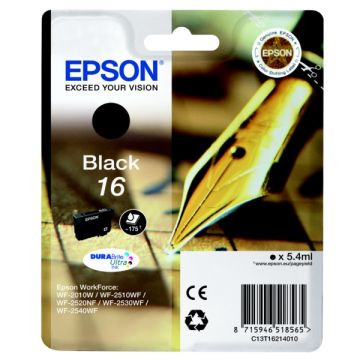 Cartouche d'origine - Epson C13T16214010 / 16 - noire