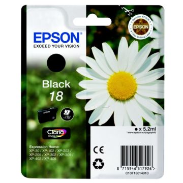 Cartouche d'origine - Epson C13T18014010 / 18 - noire
