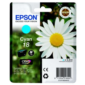 Cartouche d'origine - Epson C13T18024010 / 18 - cyan