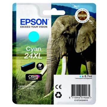 Cartouche d'origine - Epson C13T24324010 / 24XL - cyan