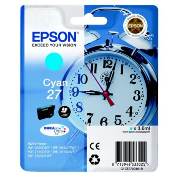 Cartouche d'origine - Epson C13T27024010 / 27 - cyan