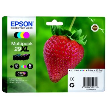 Cartouches d'origine - Epson C13T29964010 / 29XL - multipack 4 couleurs : noire, cyan, magenta, jaune