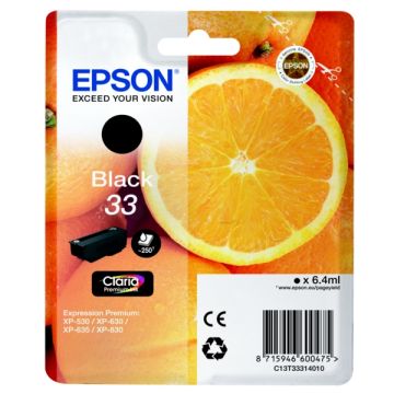 Cartouche d'origine - Epson C13T33314010 / 33 - noire