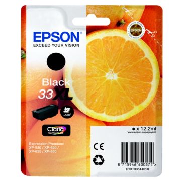 Cartouche d'origine - Epson C13T33514010 / 33XL - noire