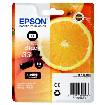 Cartouche d'origine - Epson C13T33614010 / 33XL - noire