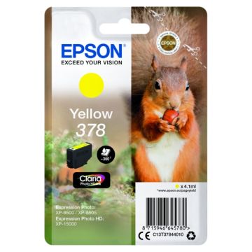 Cartouche d'origine - Epson C13T37844010 / 378 - jaune