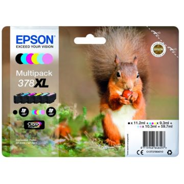 Cartouches d'origine - Epson C13T37984010 / 378XL - multipack 6 couleurs : noire, cyan, magenta, jaune