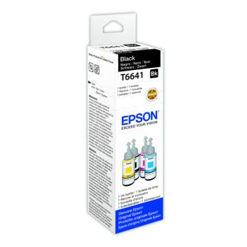 Bouteille d'encre d'origine - Epson C13T66414A / T6641 - noire