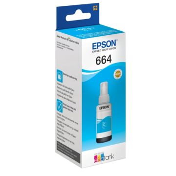 Bouteille d'encre d'origine - Epson C13T664240 / 664 - cyan