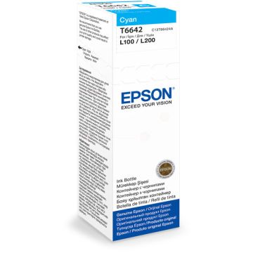 Bouteille d'encre d'origine - Epson C13T66424A / T6642 - cyan