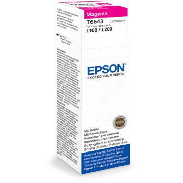 Bouteille d'encre d'origine - Epson C13T66434A / T6643 - magenta