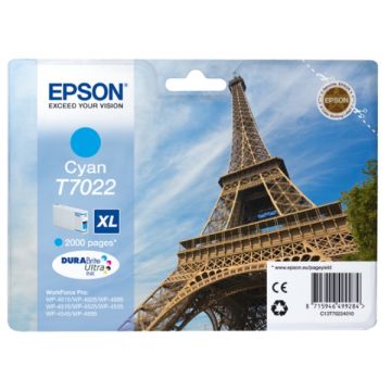 Cartouche d'origine - Epson C13T70224010 / T7022 - cyan