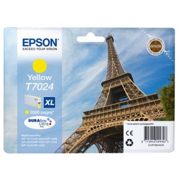 Cartouche d'origine - Epson C13T70244010 / T7024 - jaune