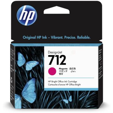 Cartouche d'origine - HP 3ED68A / 712 - magenta