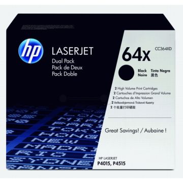 Toner d'origine - HP CC364XD / 64XD - noir - pack de 2