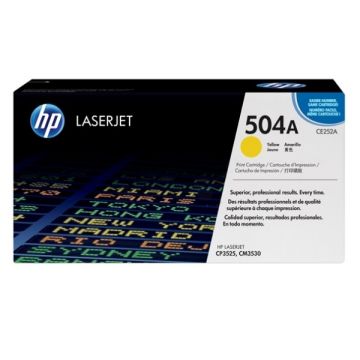 Toner d'origine - HP CE252A / 504A - jaune