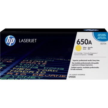 Toner d'origine - HP CE272A / 650A - jaune