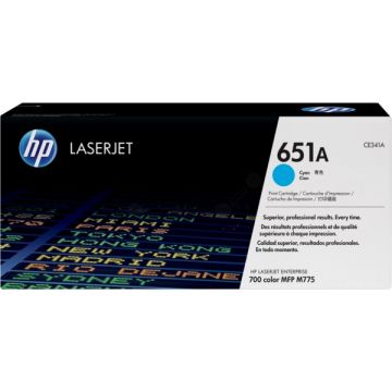 Toner d'origine - HP CE341A / 651A - cyan