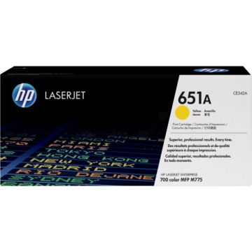 Toner d'origine - HP CE342A / 651A - jaune